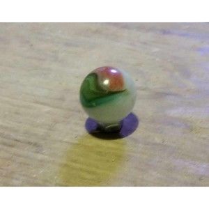 Vintage Akro Agate Marbles Patch Tricolor Popeye  Ox Blood
